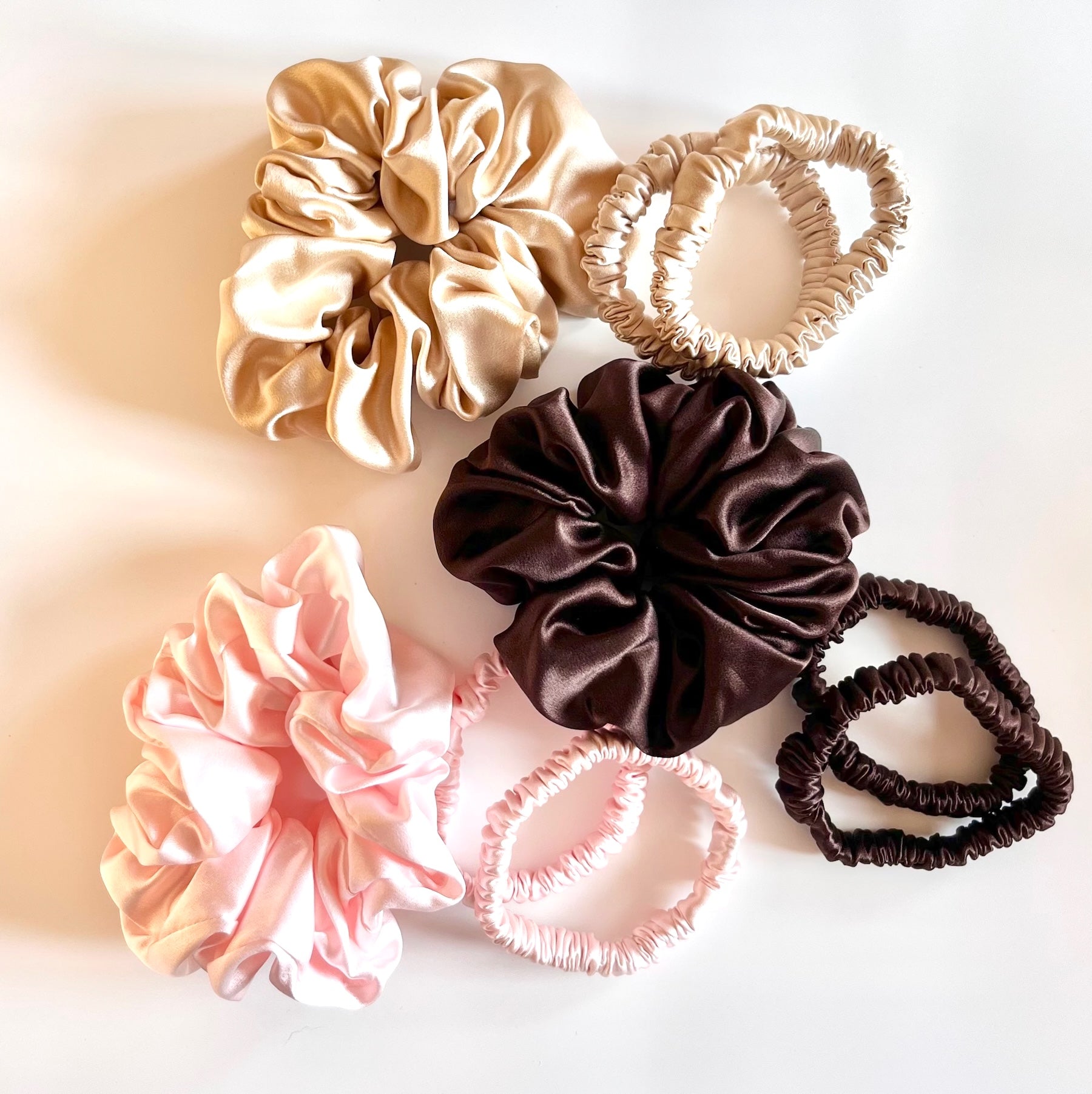 Silk Hair Scrunchies