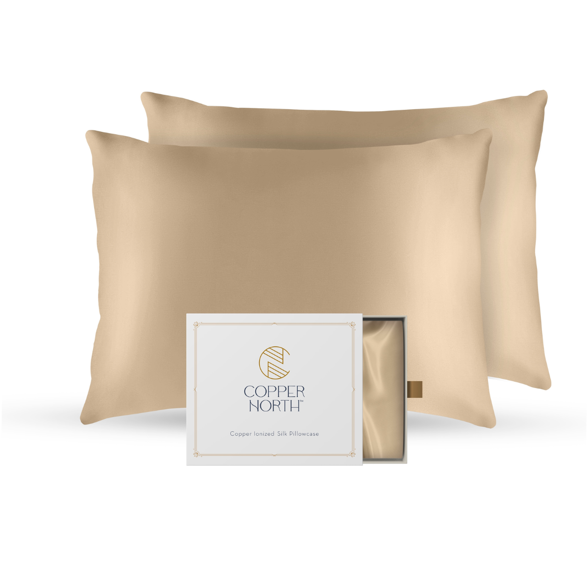 Copper Infused 100% Mulberry Silk Pillowcases
