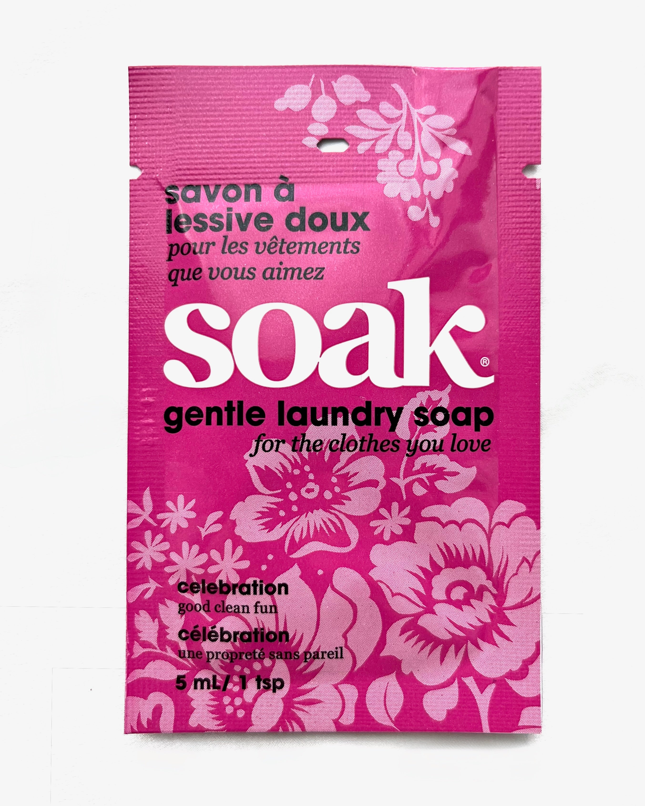 Soak Laundry Soap MiniSize Sample, Celebration