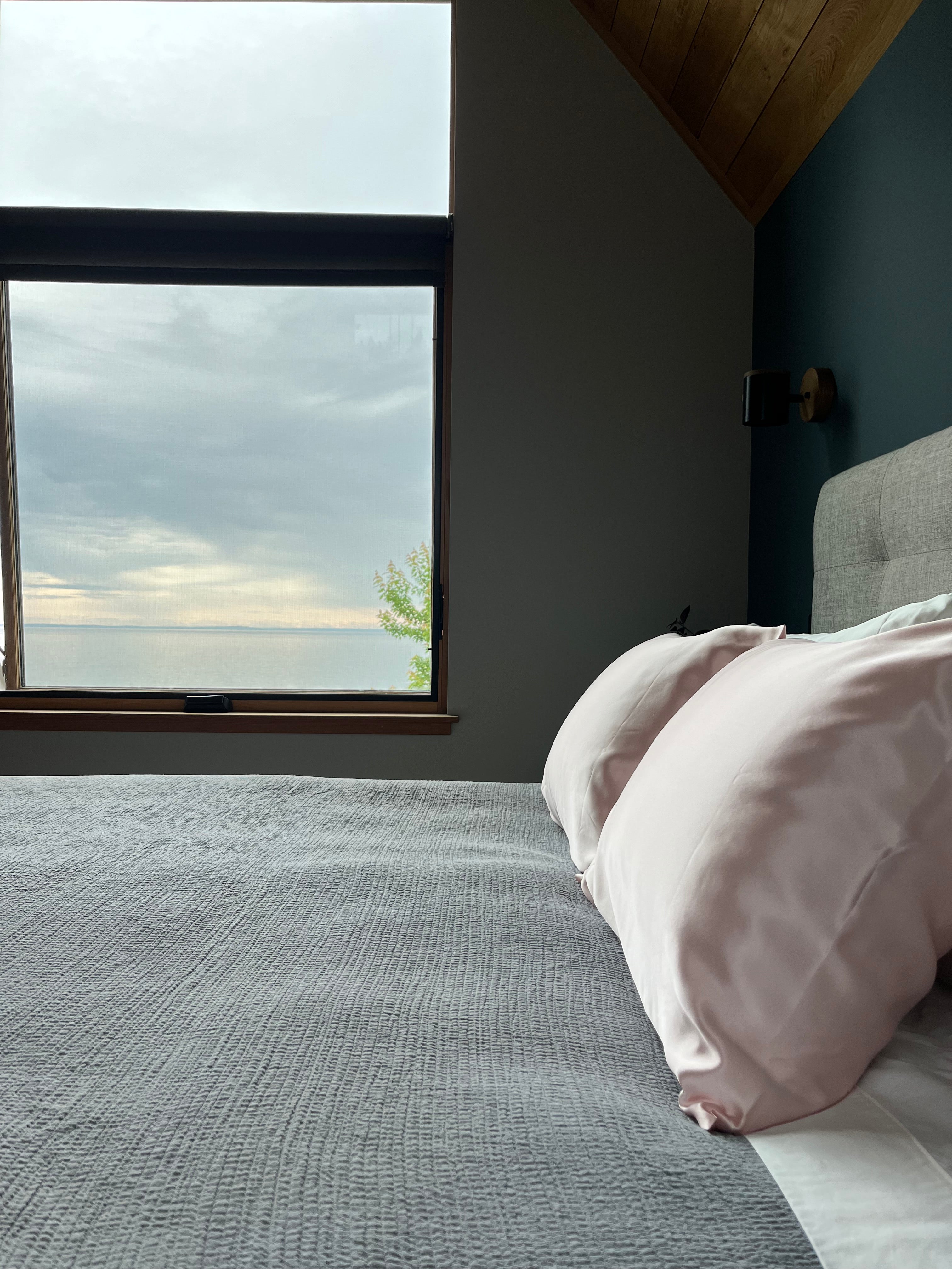 Rose Pink King Sized Copper-Infused Silk Pillowcase