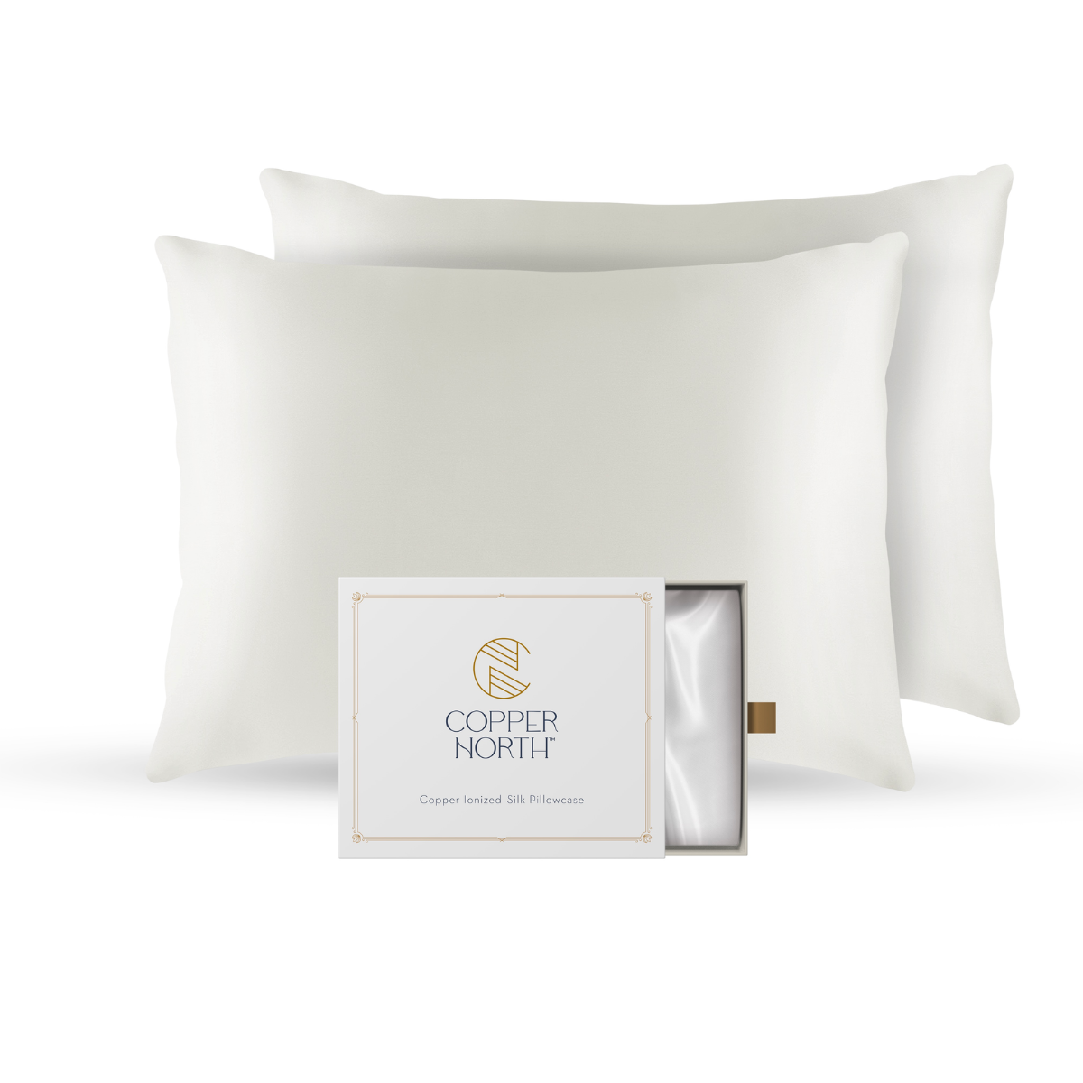 Copper Infused 100% Mulberry Silk Pillowcases