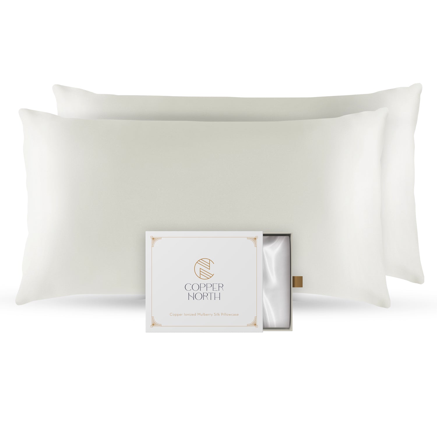 Copper Infused 100% Mulberry Silk Pillowcases