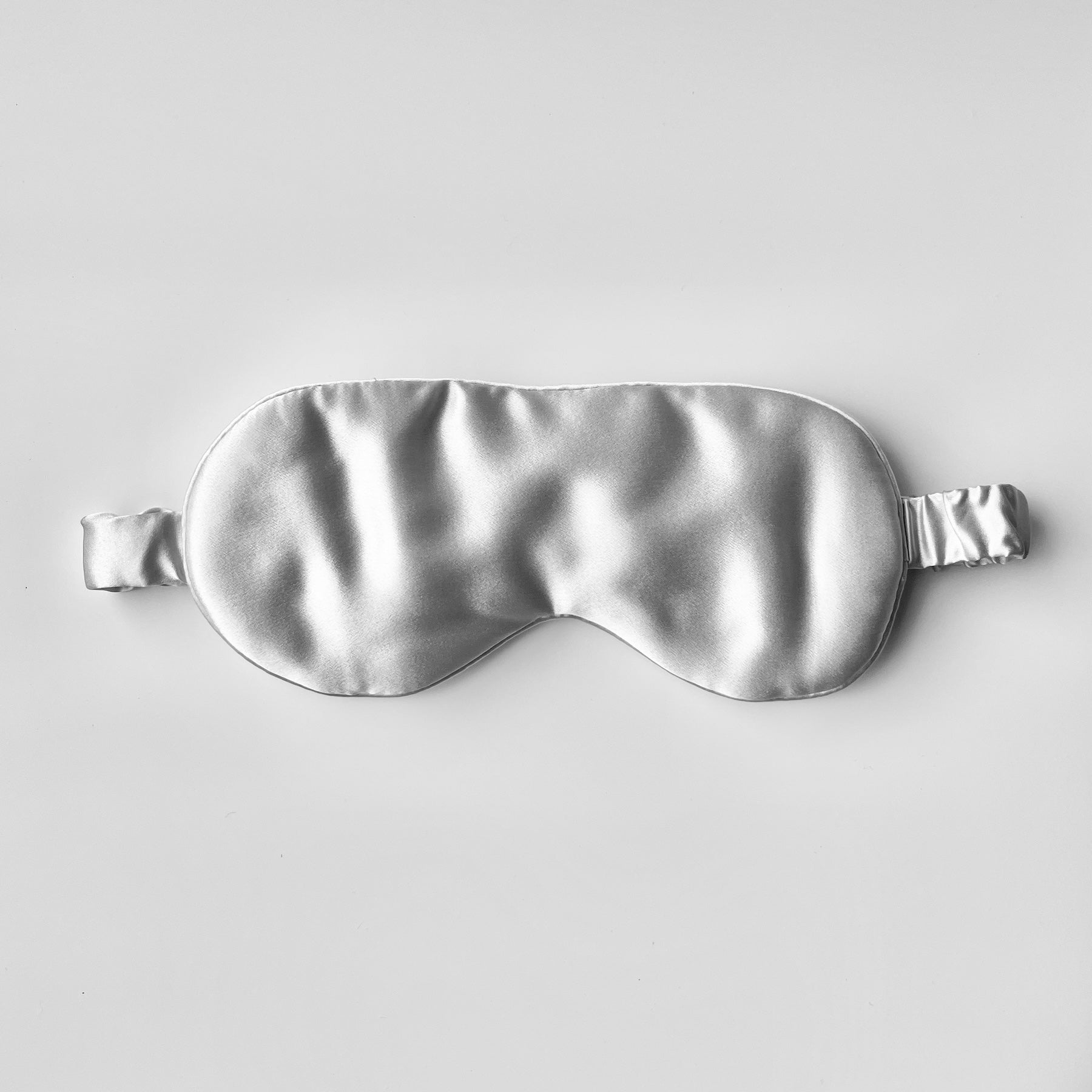 Pearl Gray Copper-Infused Silk Eye Mask, Vesper