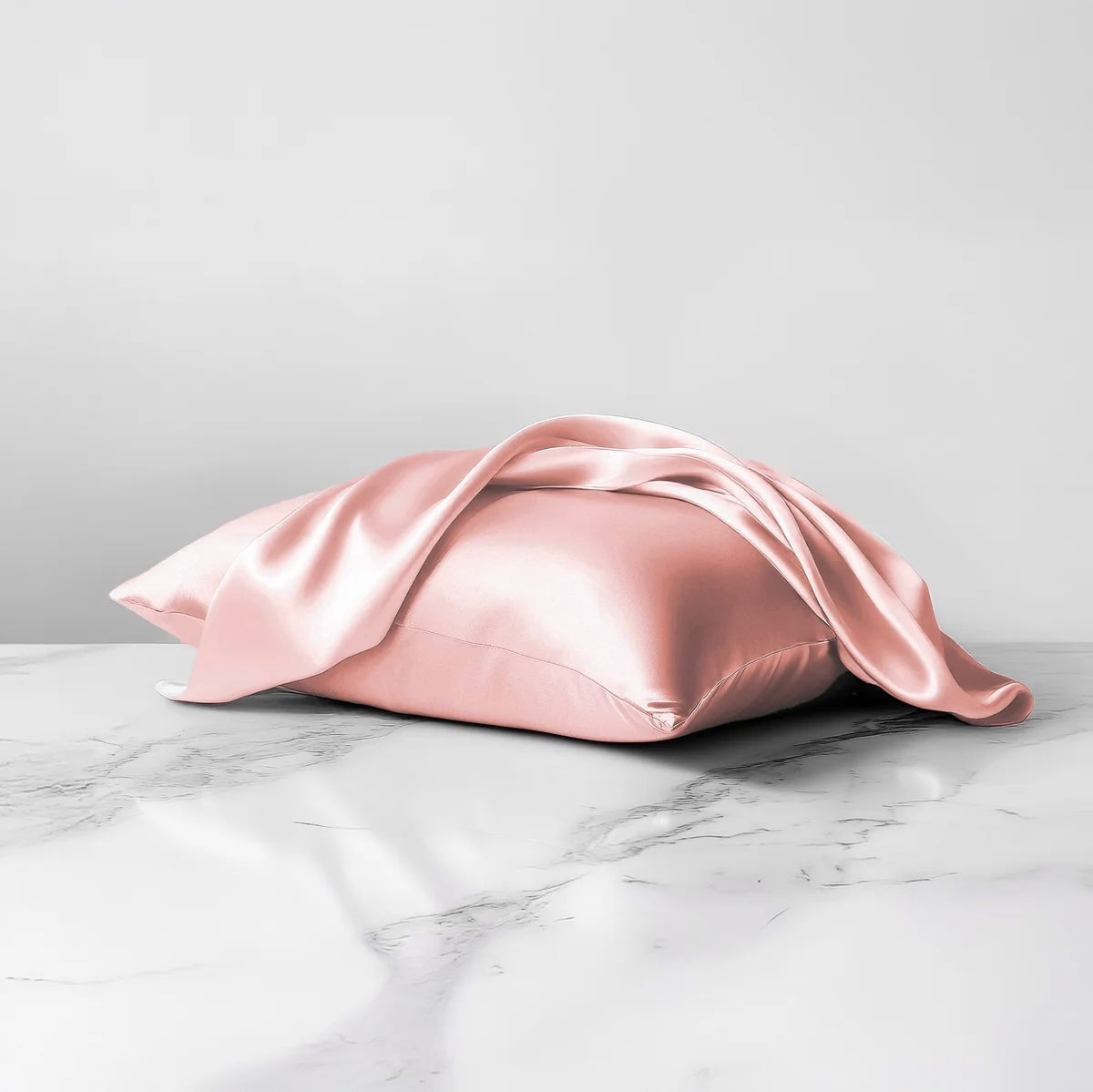 Rose Pink Standard Sized Copper-Infused Silk Pillowcases, 2 Pack