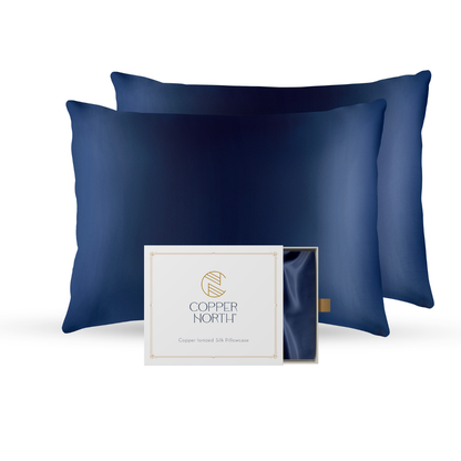 Copper Infused 100% Mulberry Silk Pillowcases