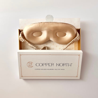 Gold Copper-Infused Silk Eye Mask, Umbra