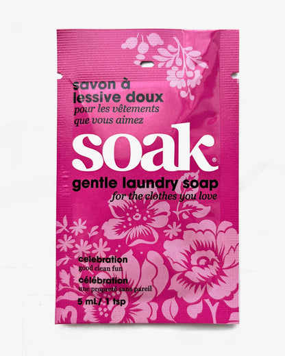 Soak Laundry Soap MiniSize Sample, Celebration