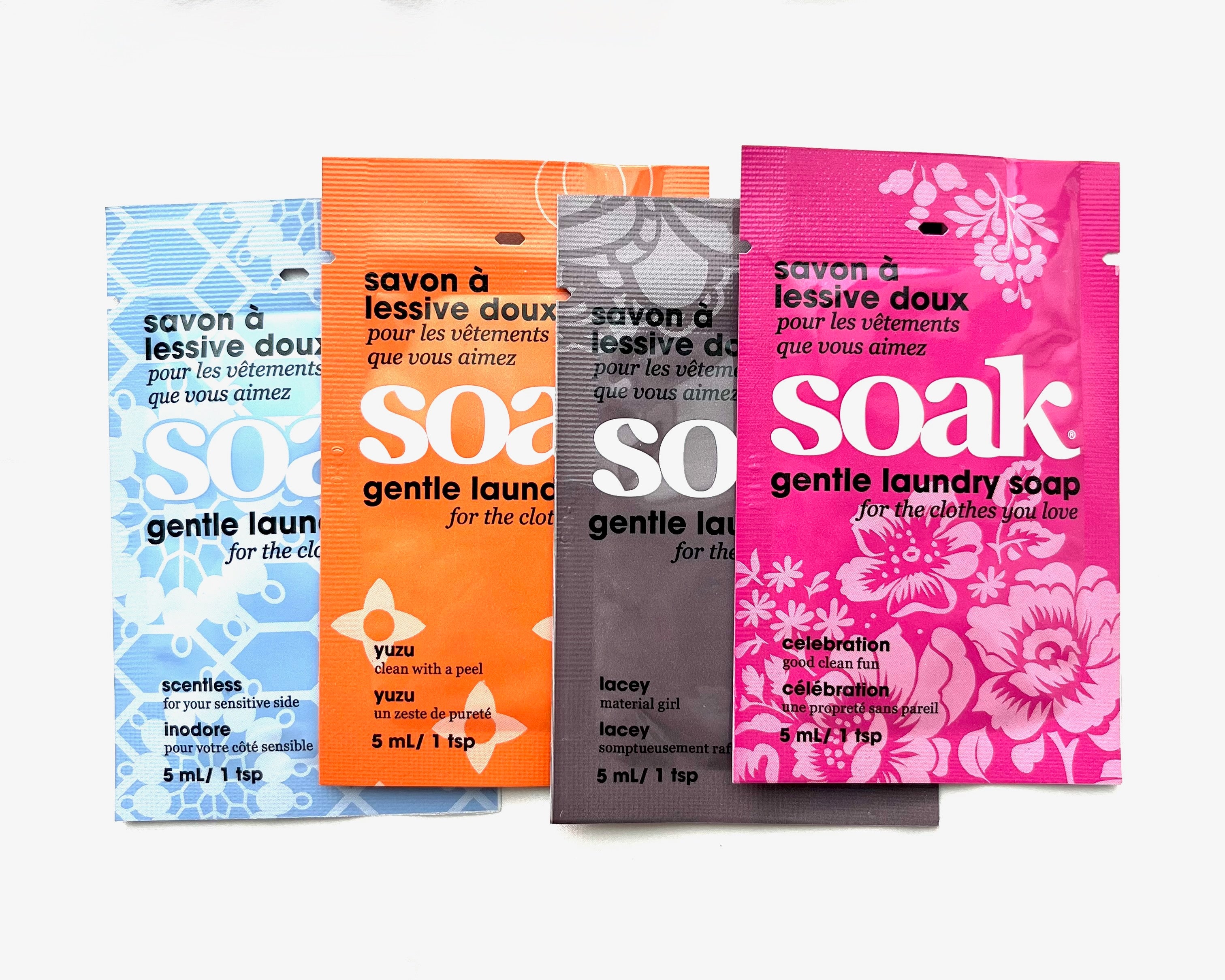 Soak Laundry Soap MiniSize, 4-pack Fragrance Sampler