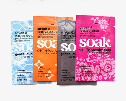 Soak Laundry Soap MiniSize, 4-pack Fragrance Sampler