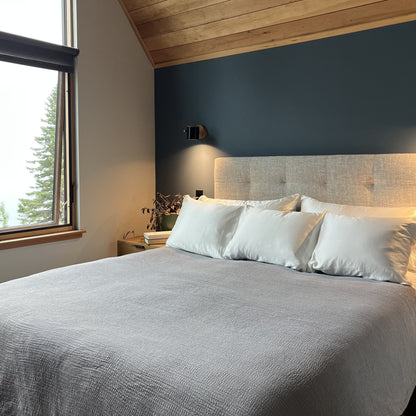 Ivory white 100% silk pillowcases infused with copper