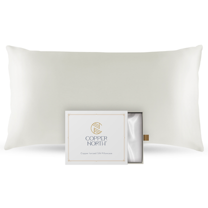 Copper Infused 100% Mulberry Silk Pillowcases