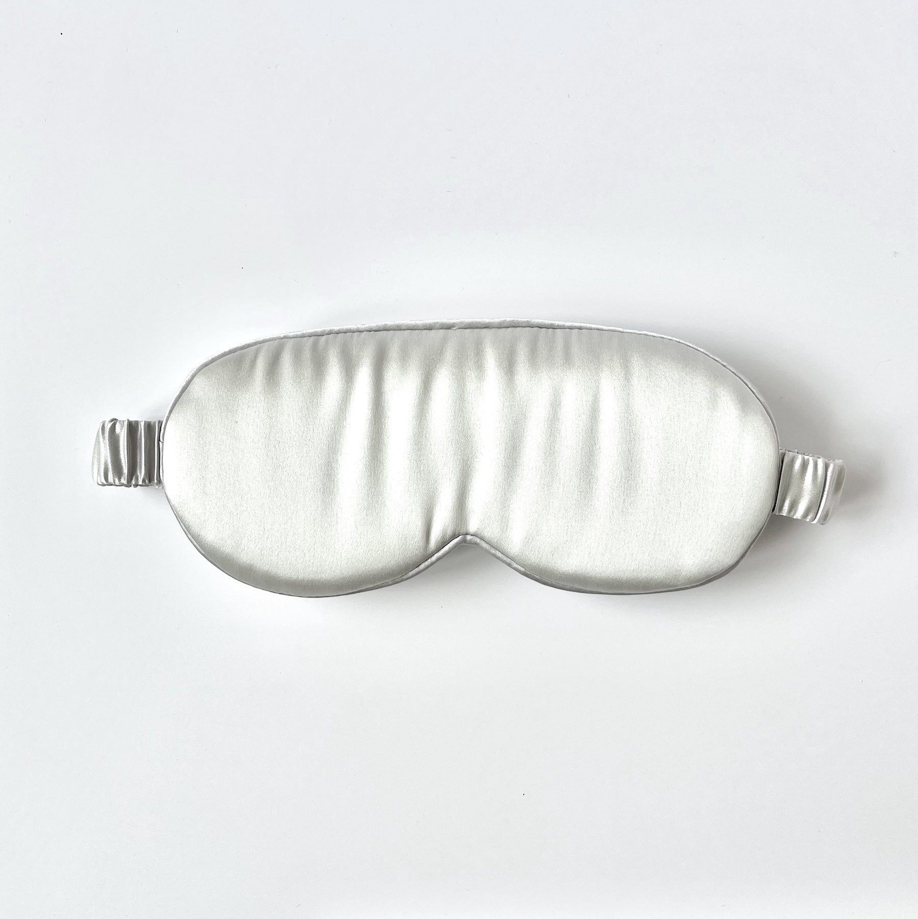 Pearl Gray Copper-Infused Silk Eye Mask, Umbra