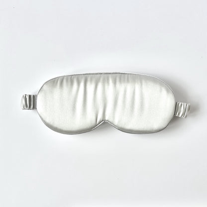 Pearl Gray Copper-Infused Silk Eye Mask, Umbra
