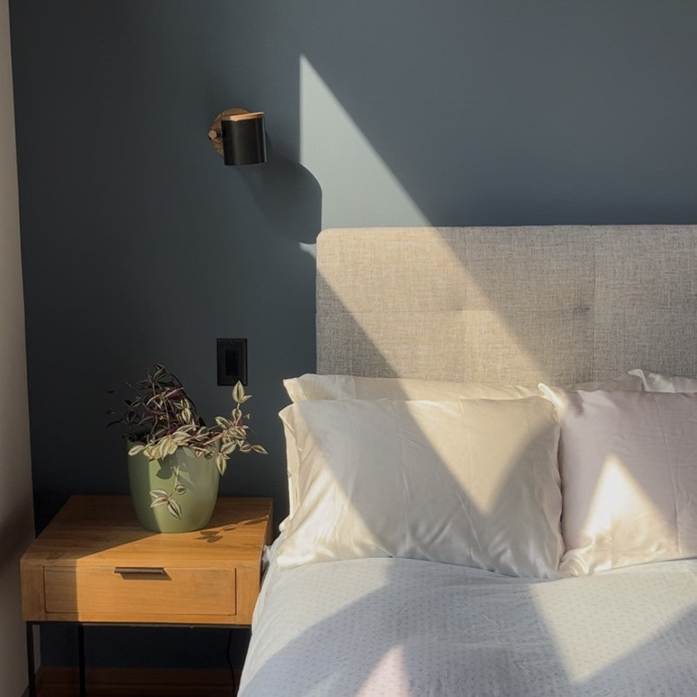 Ivory white 100% silk pillowcases infused with copper